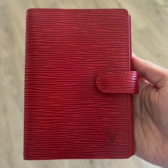 ❤️ LOUIS VUITTON EPI Leather Agenda PMPassport Holder RED